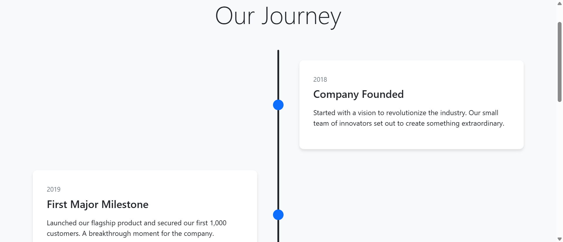 Why Text-Heavy History Pages Fail (And How Animated Timelines Fix It)