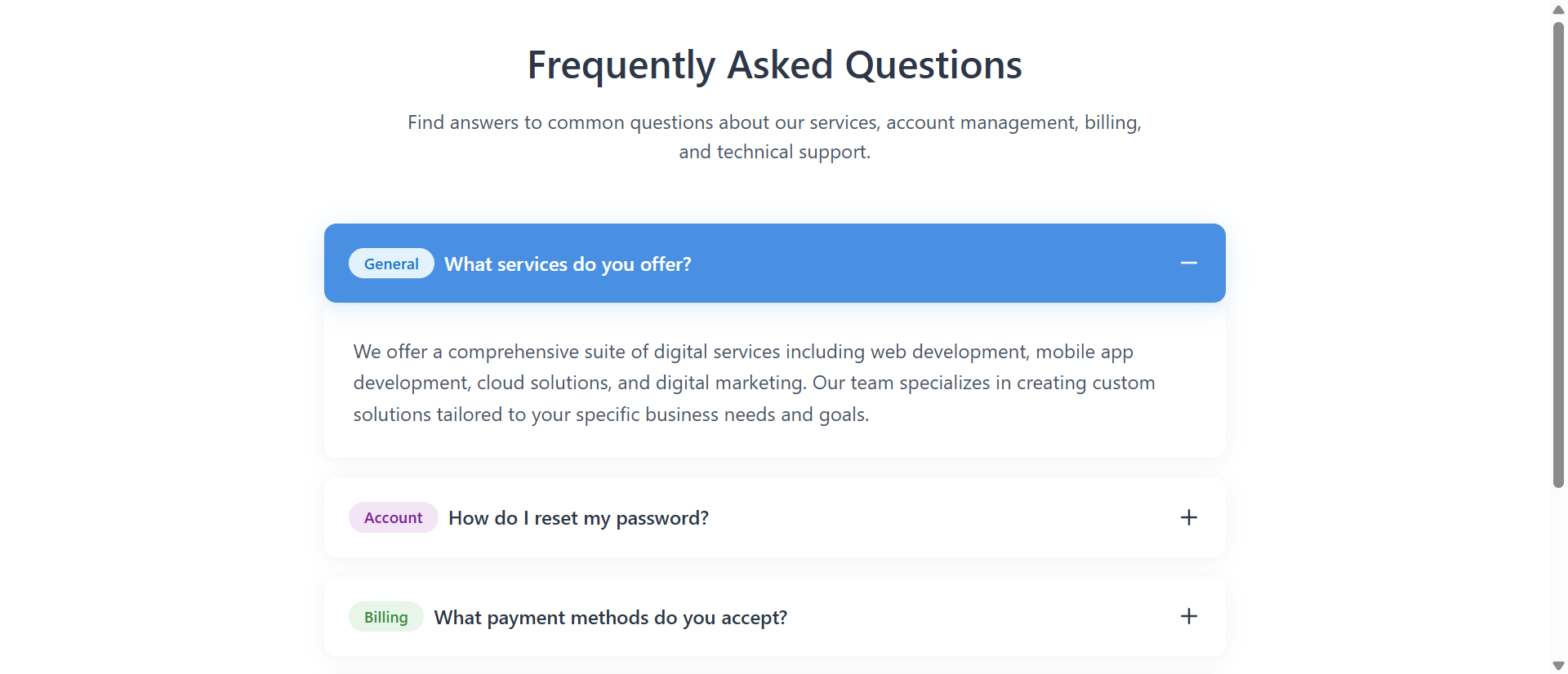 Why Long FAQ Pages Overwhelm Visitors (And How Accordions Fix It)